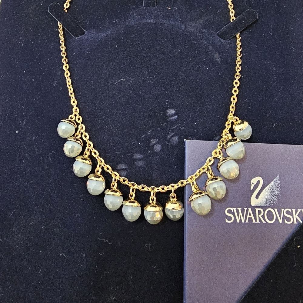 🇦🇹 Swarovski Crystal Beads Gold-Plated Necklace - Picture 7 of 16